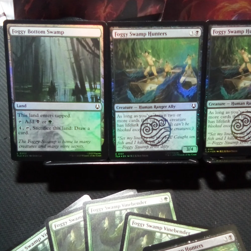 Set Of 13 MTG Foggy Swamp Cards From Avatar The Last Airbender ~ Some Foil